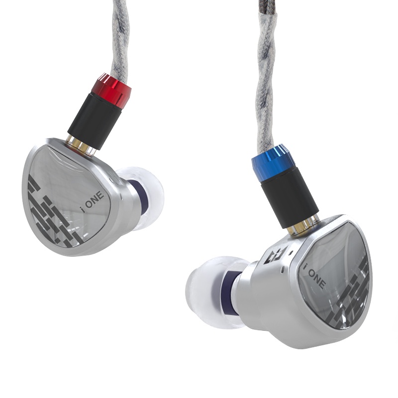 Tri i Earphone In Ear HiFi Single Dynamic Unit IEM Dengan Kabel Silver Murni