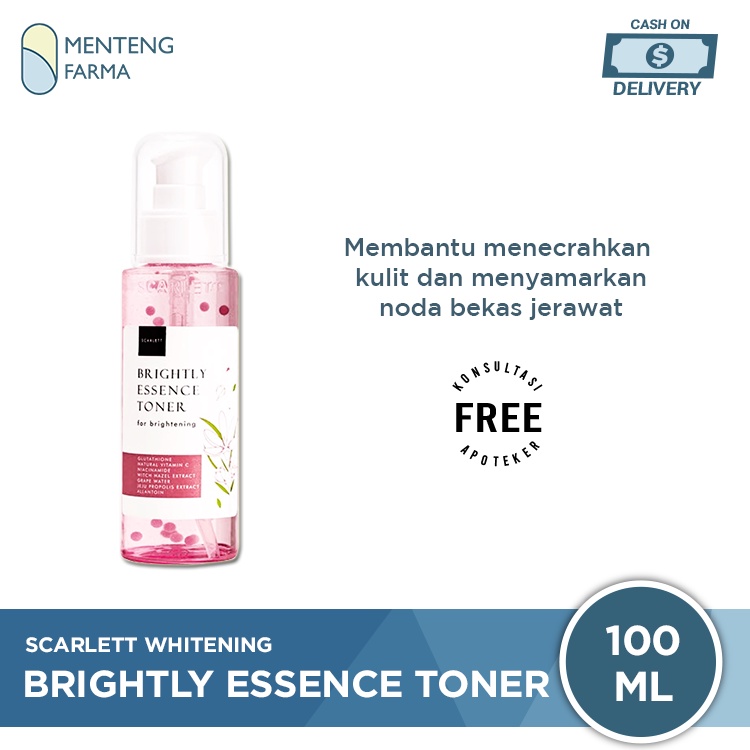 Scarlett Whitening Brightly Esence Toner 100 ML - Toner Untuk Mencerahkan