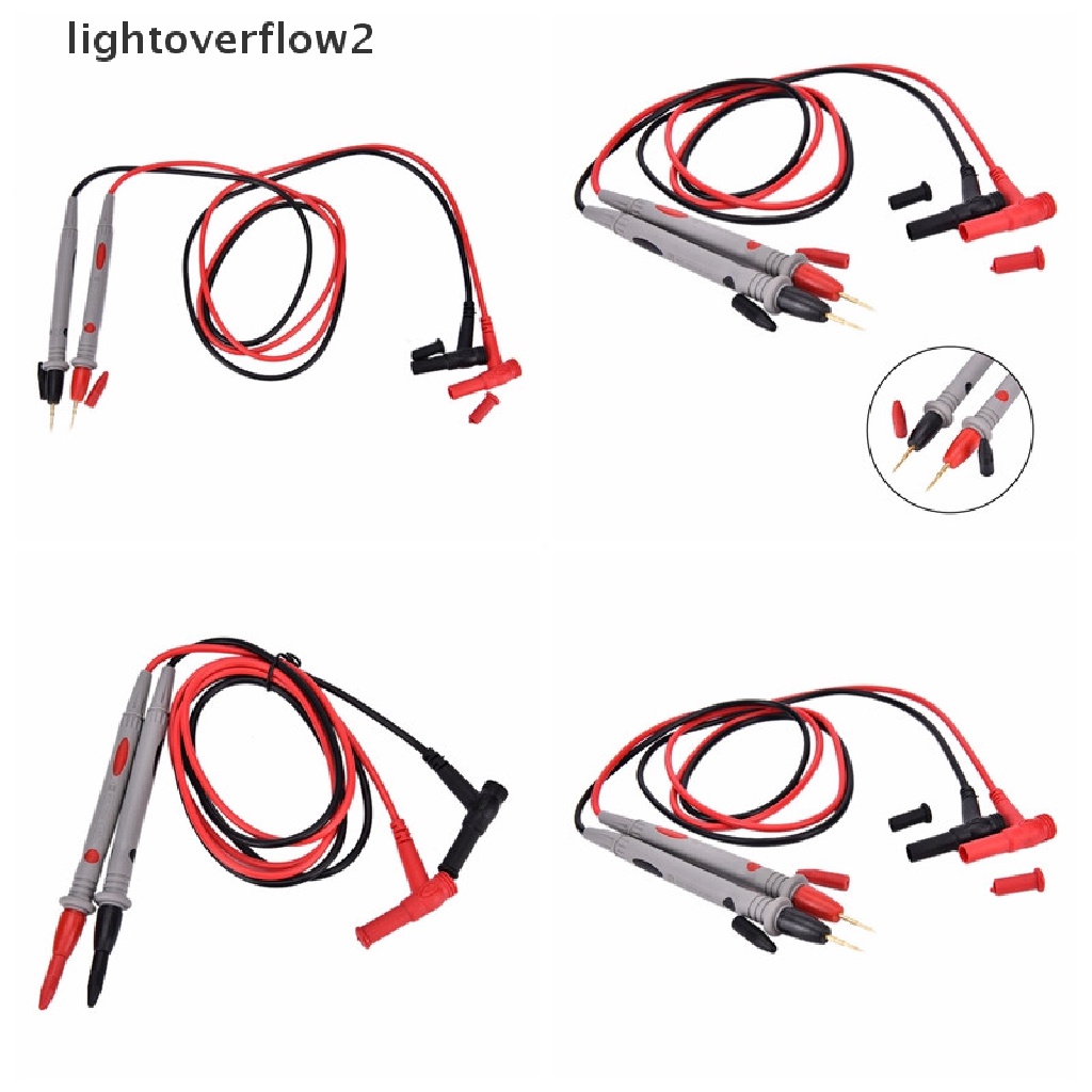 (lightoverflow2) 2pcs / Set Pena Kabel Multimeter Digital Universal