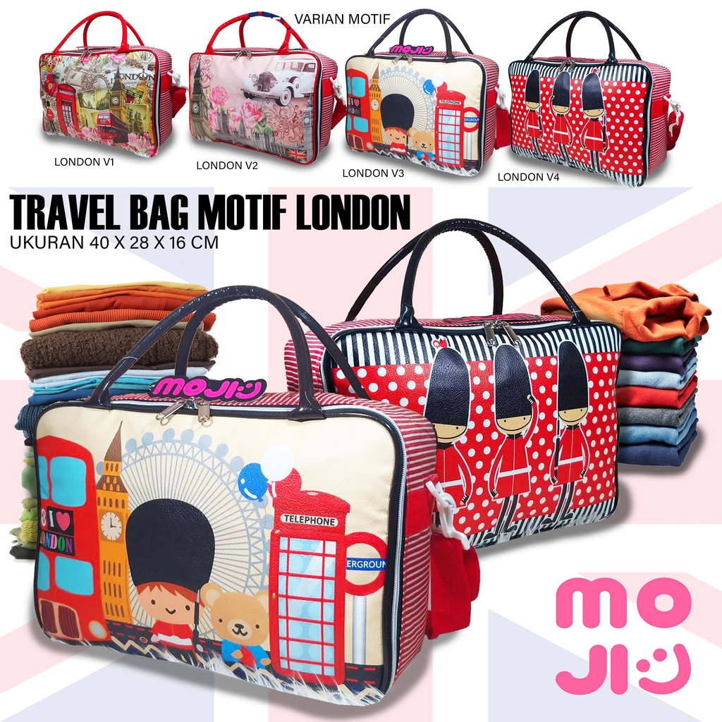 Tas mudik Tas travel bag pakaian ukuran besar motif dewasa tas selempang Moji 1