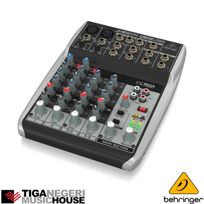 Behringer Q802USB 4 Channel Mixer with USB Audio Interface