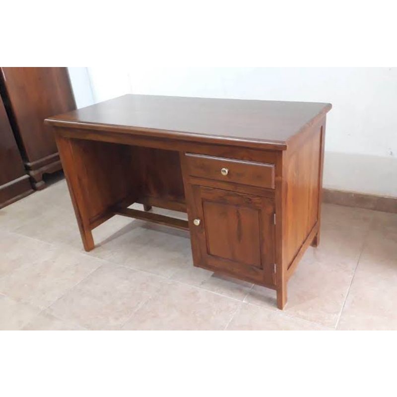 Meja Untuk Kantor, Belajar, Komputer Minimalis Kayu Jati Jepara