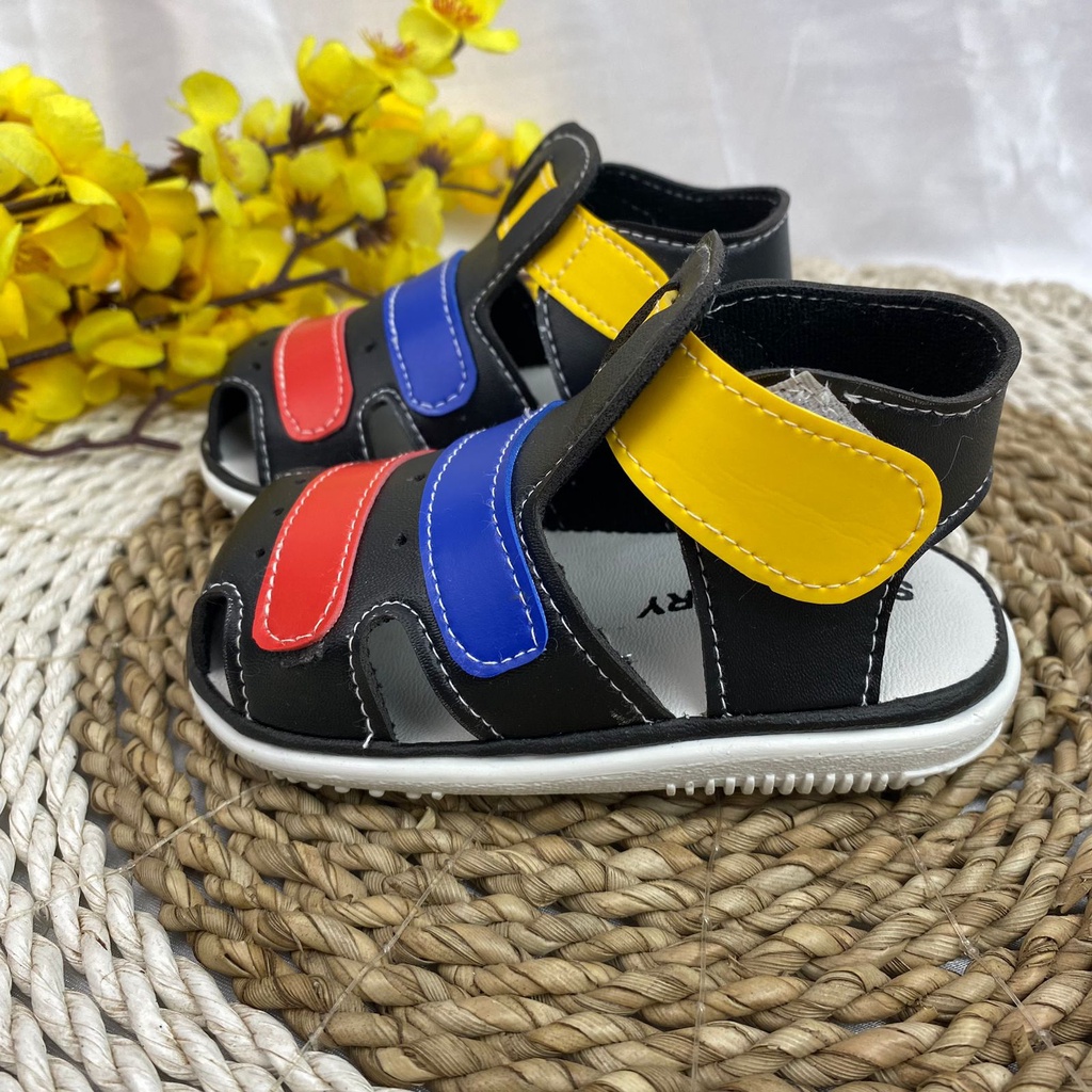 [TAMAN SEPATUKU] SEPATU SANDAL ANAK LAKI-LAKI BUNYI 1 2 3 TAHUN GAX21