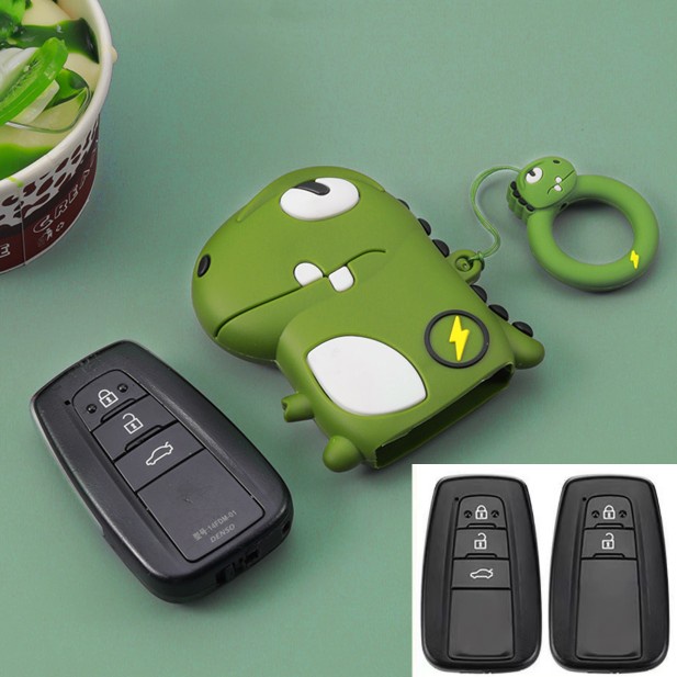 CAMRY Casing Kunci Mobil Motif Naga Untuk Toyota Chr Rav4 Veloz rush Innova Yaris Raize Perodua Auris Avensis Prius Aygo 200 Crdo