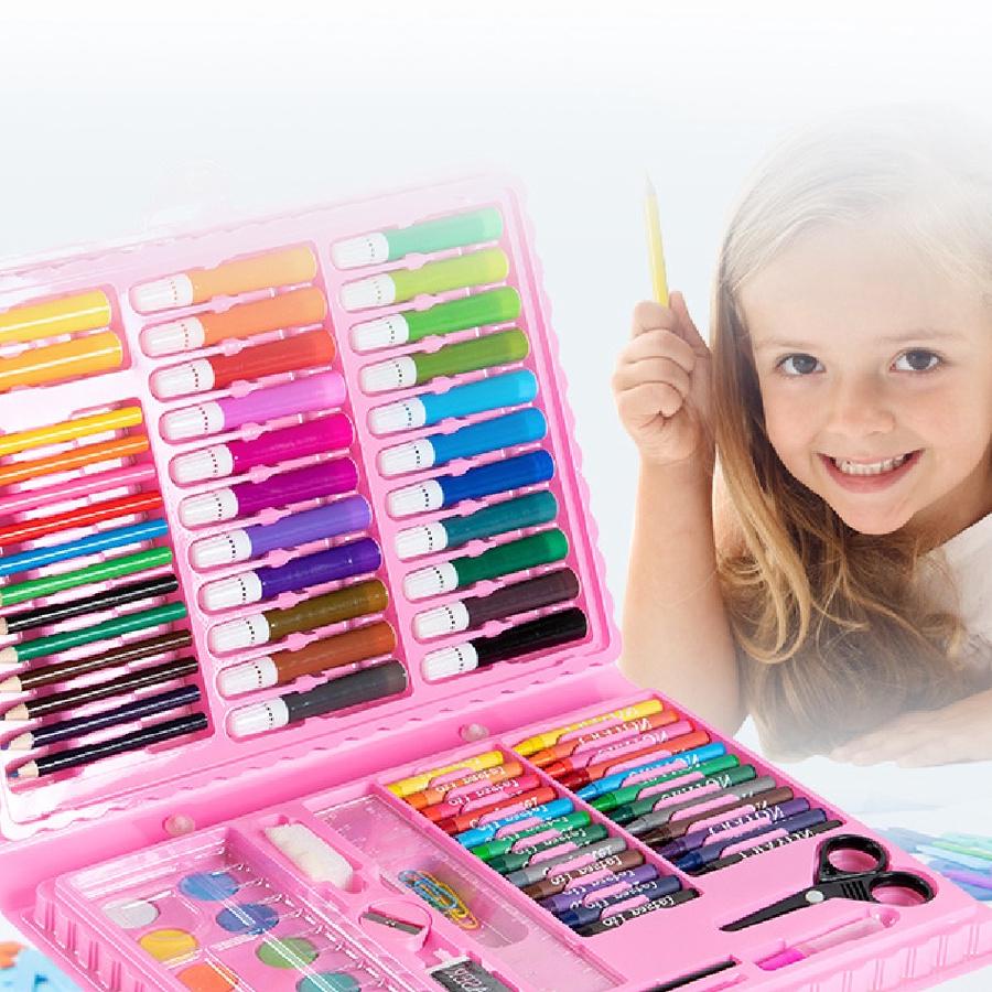 

Hot Sale 바 Krayon Set Koper 86Pcs In 1 Alat Lukis Lengkap Crayon Full Set Kualitas Impor KIDS LAND