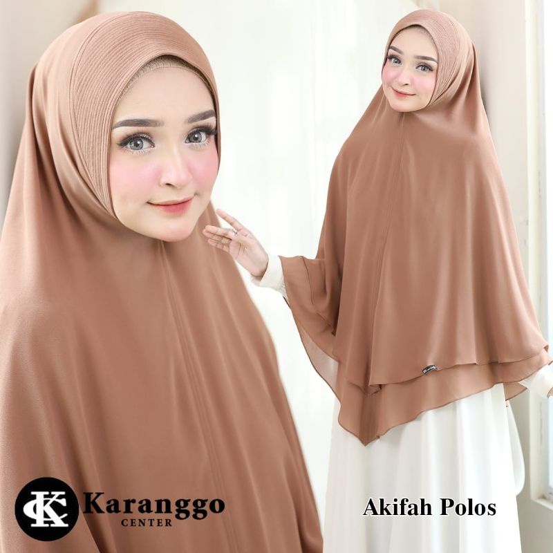 Khimar jumbo Ceruti Akifah polos