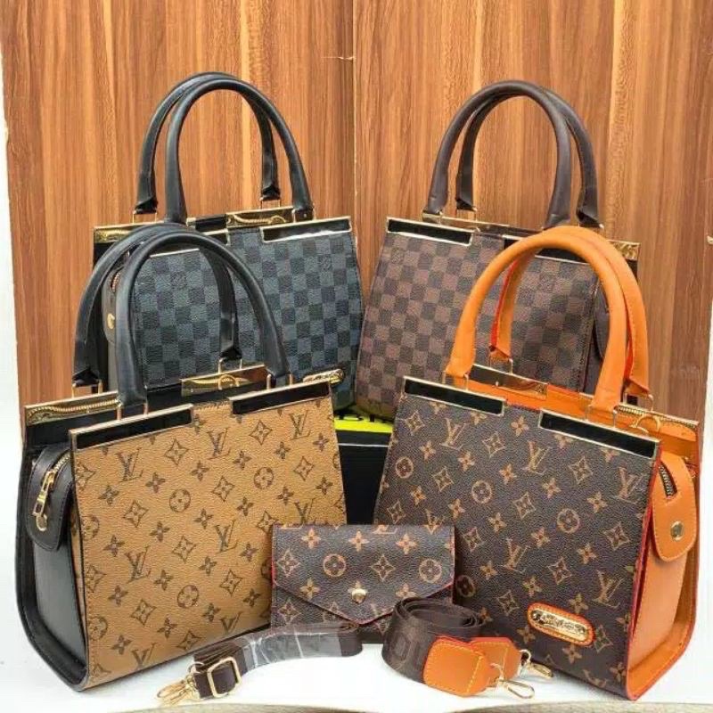 Tote bag Wanita Tas Slempang 2in1 Behel Free Dompet