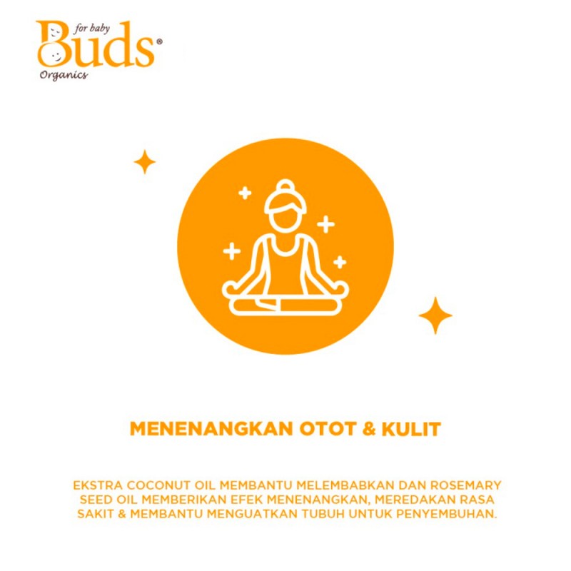 Buds Organics Massage Oil for Postpartum Mothers Minyak Pijat - 100 ml