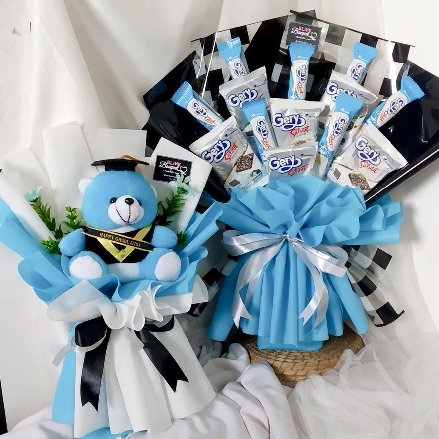 (FREE GREETING CARD) BUKET SNACK WISUDA SEMPRO SEMHAS PENDADARAN | BUKET SNACK UNIK UKURAN MEDIUM