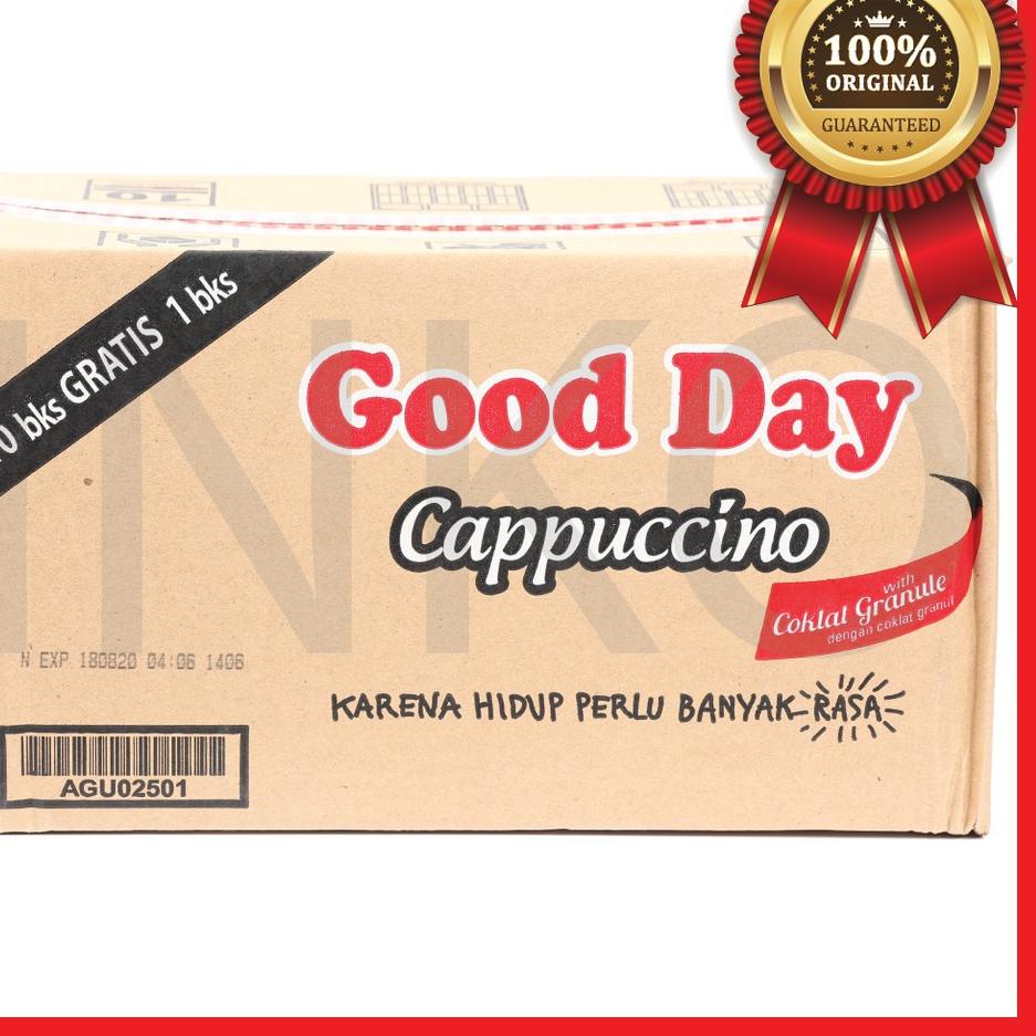 

KodeHh6H1--GOOD DAY CAPPUCCINO WITH COCOA GRANULE COKLAT GRANUL RENTENG 11X25GR