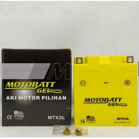 Aki Motor Aki Kering Motobatt Gel Kawasaki Ninja 150R/RX King/ Aki motobatt Mtx3L