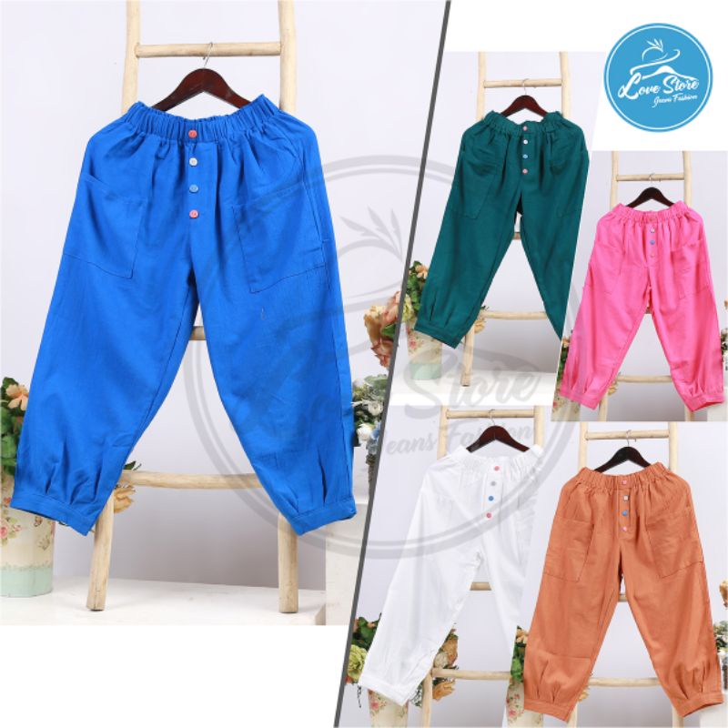 Mera Pants / Celana Korea Cotton Twill / Celana Kasual Wanita