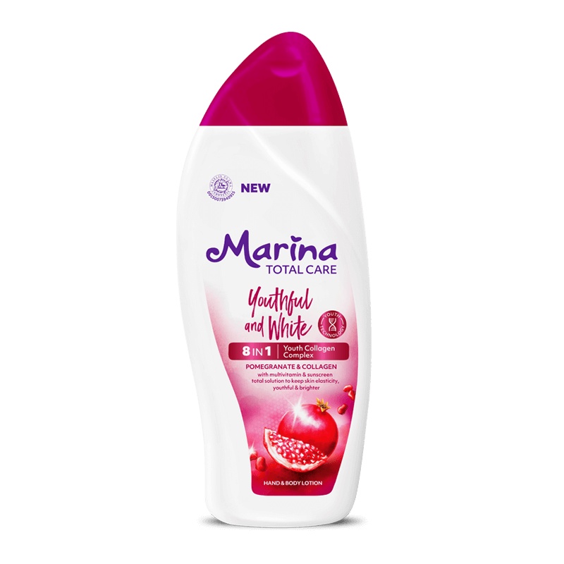 Marina Total Care Youthful and White Hand and Body Lotion