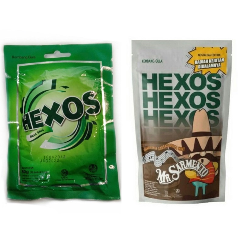 

HEXOS Mint Candy 50gr / HEXOS Mr. Sarmento Permen Rasa Sarsaparilla Mint 50gr / permen / mint / HEXOS / kembang / gula / candy / Mr. Sarmento / Permen / Rasa / Sarsaparilla