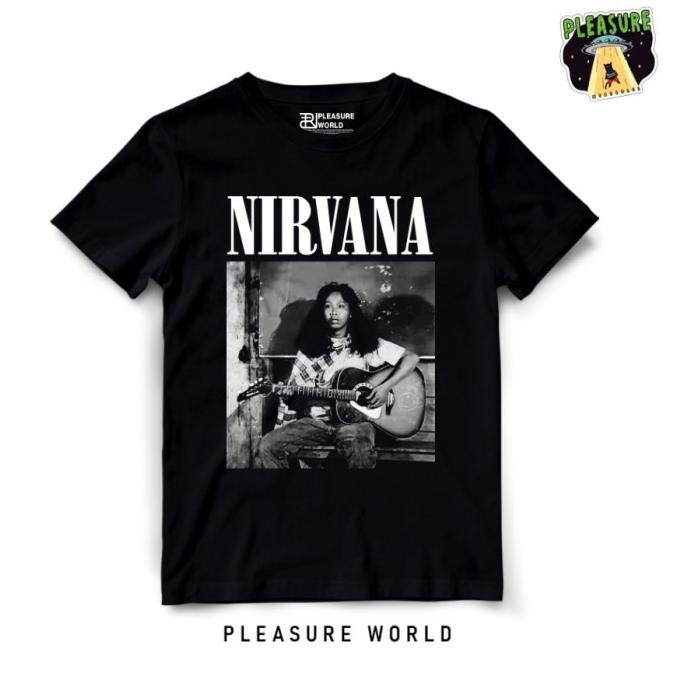 Kaos Band Nirvana x Mandra | Baju Mandra Nirvana| Pleasure World