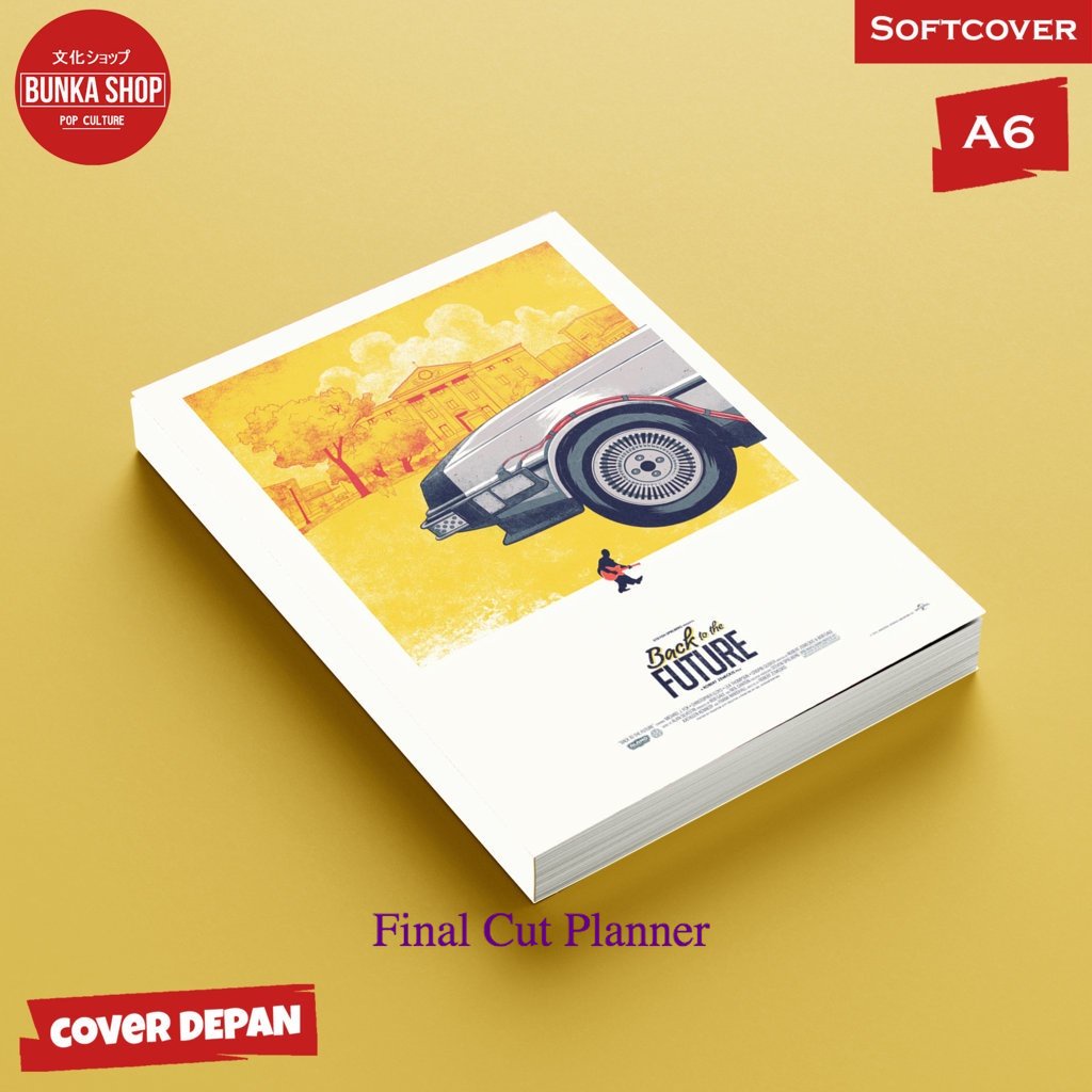 

Pocket Note Anime Back To The Future 1 Softcover A6 Buku Tulis catatan Notes Agenda Palnner Jurnal .