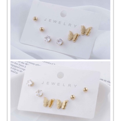 Anting Titanium Permata Perhiasan Fashion 8302/8267/1415/1418