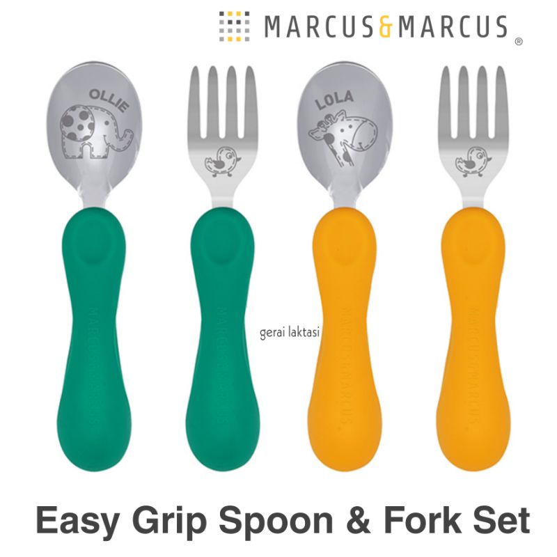Marcus &amp; Marcus Easy Grip Spoon &amp; Fork Set