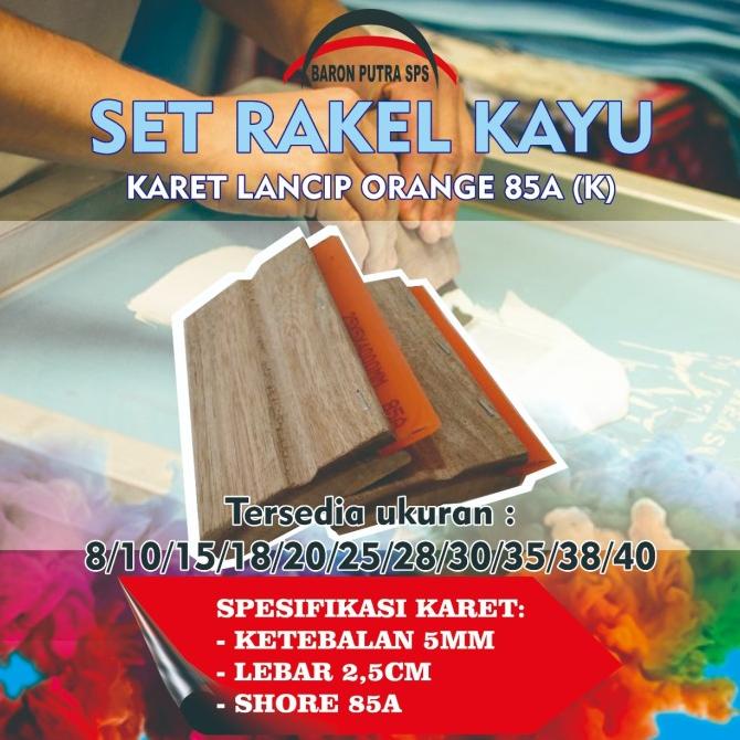 

populer] SET RAKEL KAYU KARET ORANGE 30CM 85A (K)