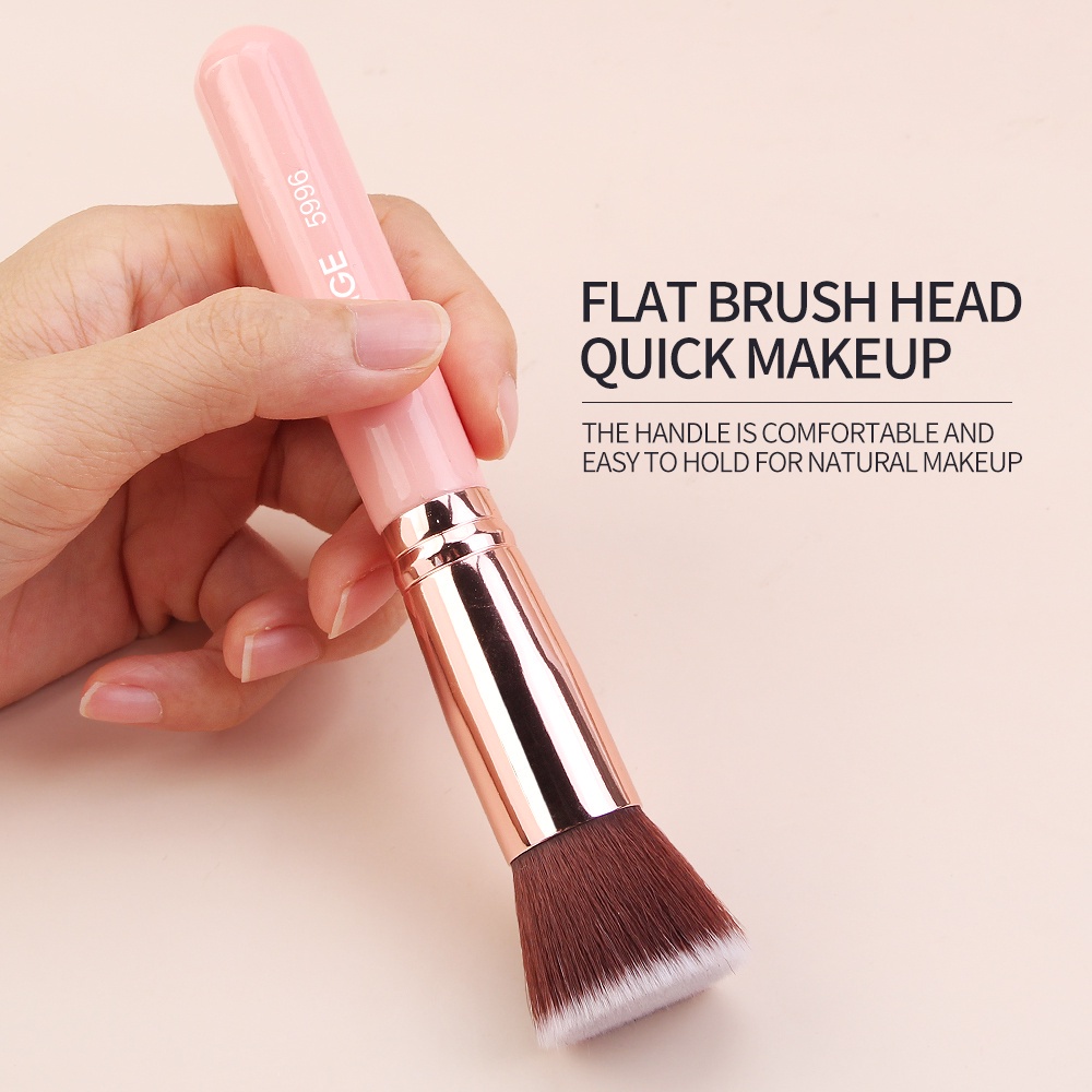 MAANGE Kuas Alas Bedak Untuk Riasan Cair: Foundation Brush Professional Makeup Brush Nylon Hair Wooden Handle Powder Besar 5996