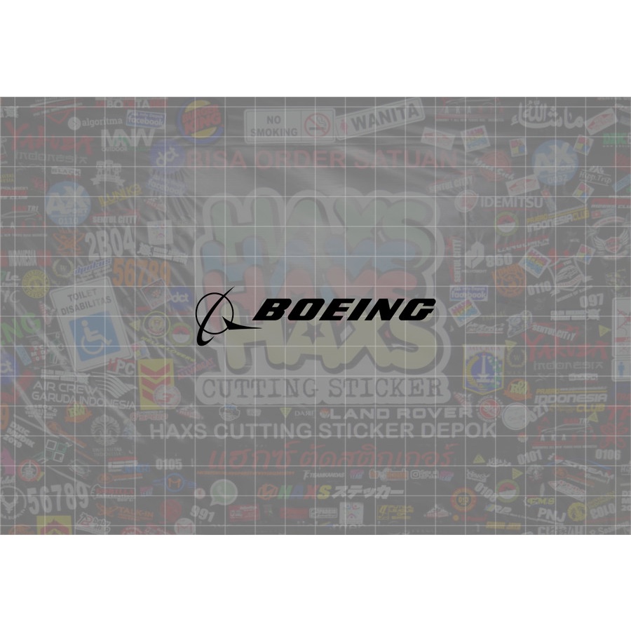 Cutting Sticker Boeing Ukuran 8 Cm Untuk Motor Mobil