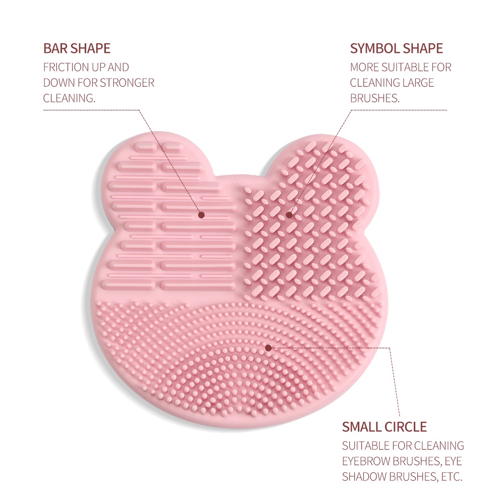 MAANGE5967 Makeup Brushes Cleaner Alat Cuci Silikon Dengan Spons Kering Atau Basah Bersih | Pengiriman Cepat Premium