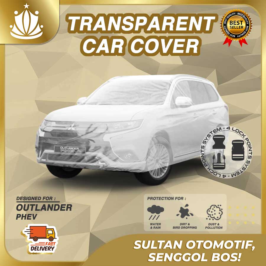 Body Cover Mobil Plastik TEBAL Outlander PHEV WATERPROOF