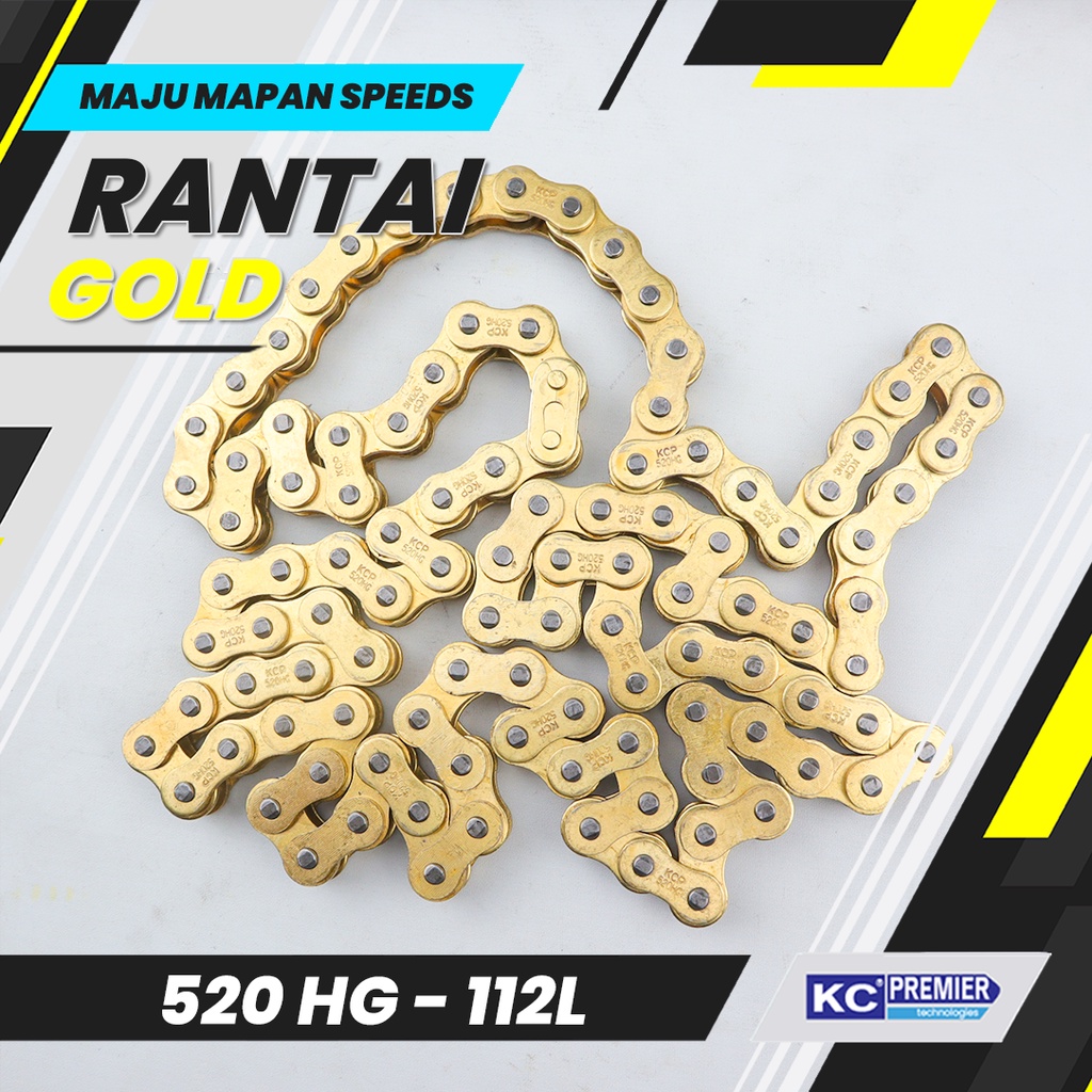 Rantai 112L - 520HG KC.P Tiger / Ninja / Ninja 250 / pullsar 250 / rantai gold 112L / rantai 520hg k