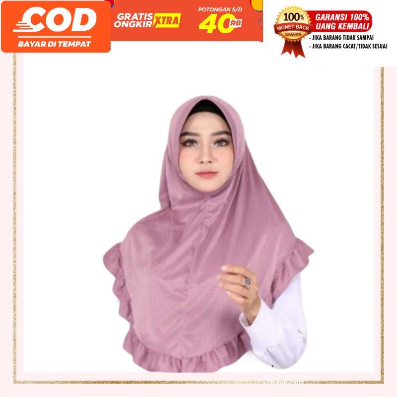 [fafihijab] HIJAB JILBAB JILBAB PASANG FATIN (ISI 5 PCS) GROSIR READY MAKASSAR MURAH