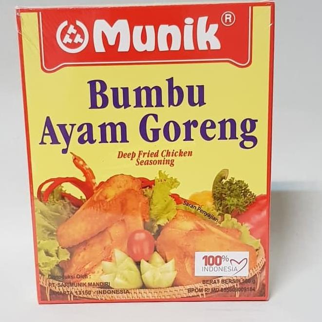 

Ready stock Munik Bumbu Ayam Goreng 180 gr CS8