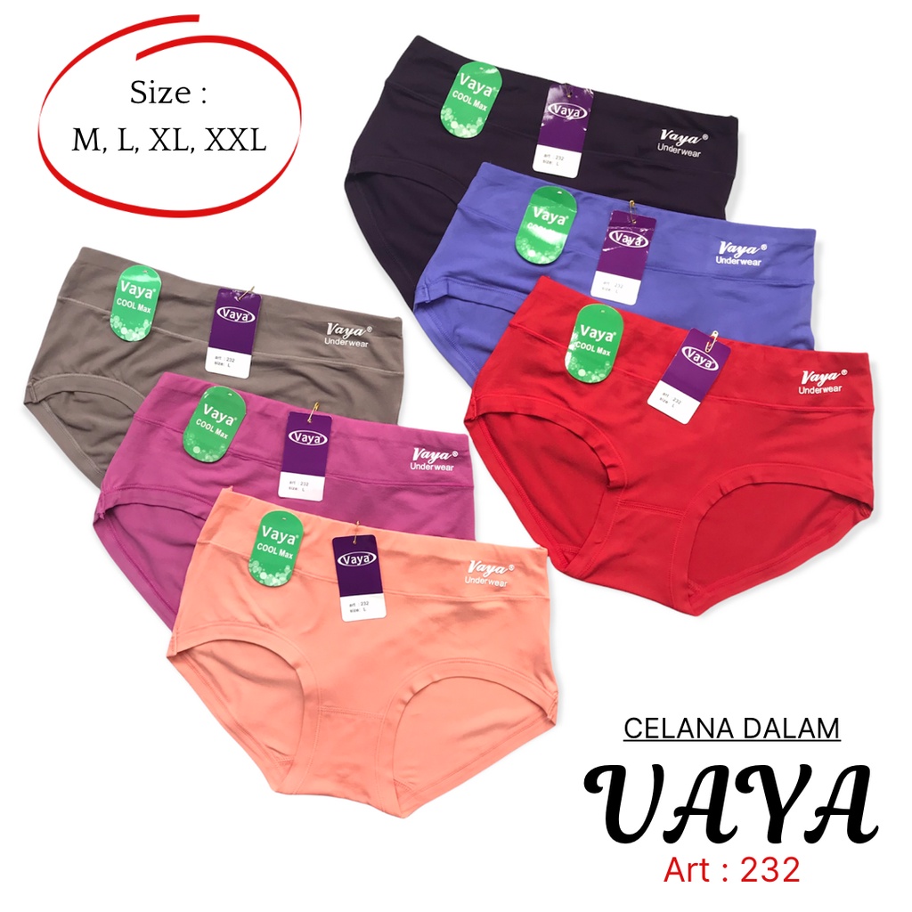 Vaya 232 | Celana Dalam Wanita SUPER SOFT / COOL MAX - CD CEWEK LEMBUT