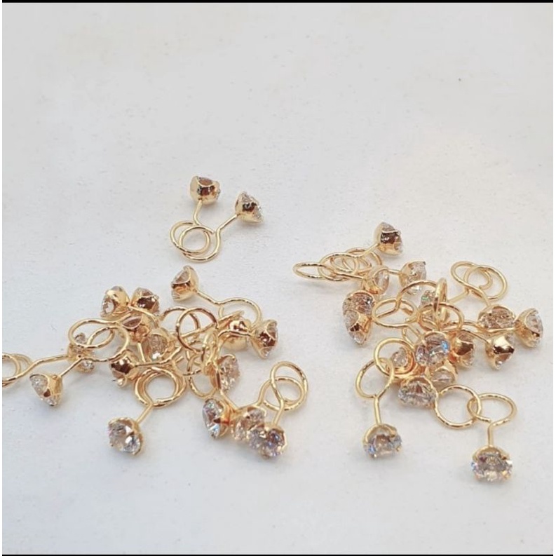 anting toge emas asli kadar 375