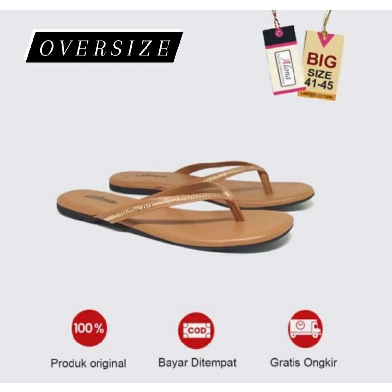 Sandal Jepit Wanita Oversize 41.42.43.44.45 Sendal Kaki JUMBO Gede Lebar Original Tane Q.127