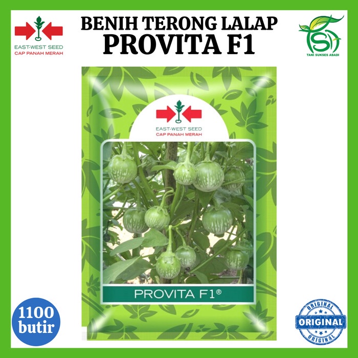 Benih Terong Lalap PROVITA F1 1100 Biji - Bibit Cap Panah Merah