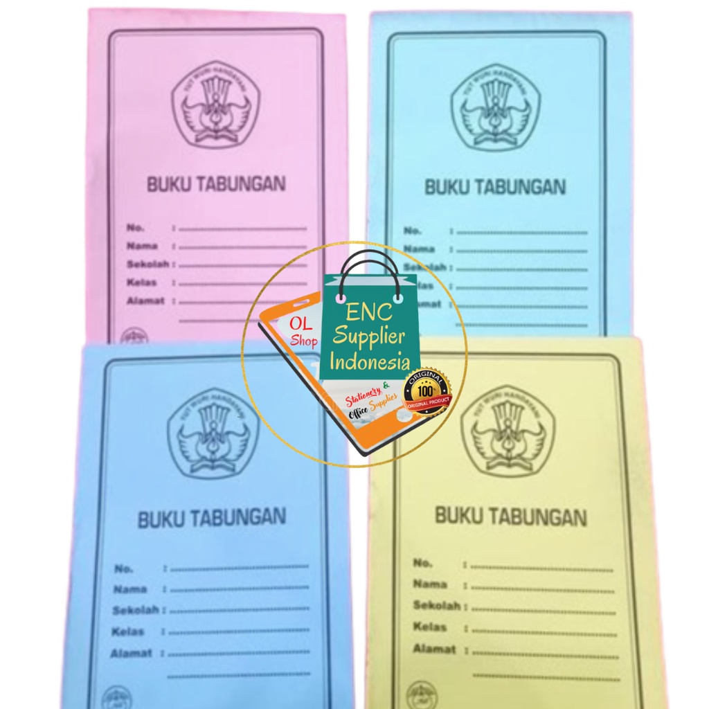 

10 buah buku tabungan sekolah isi 12 lembar akuntansi acoounting termasuk cover per set - enc.sup