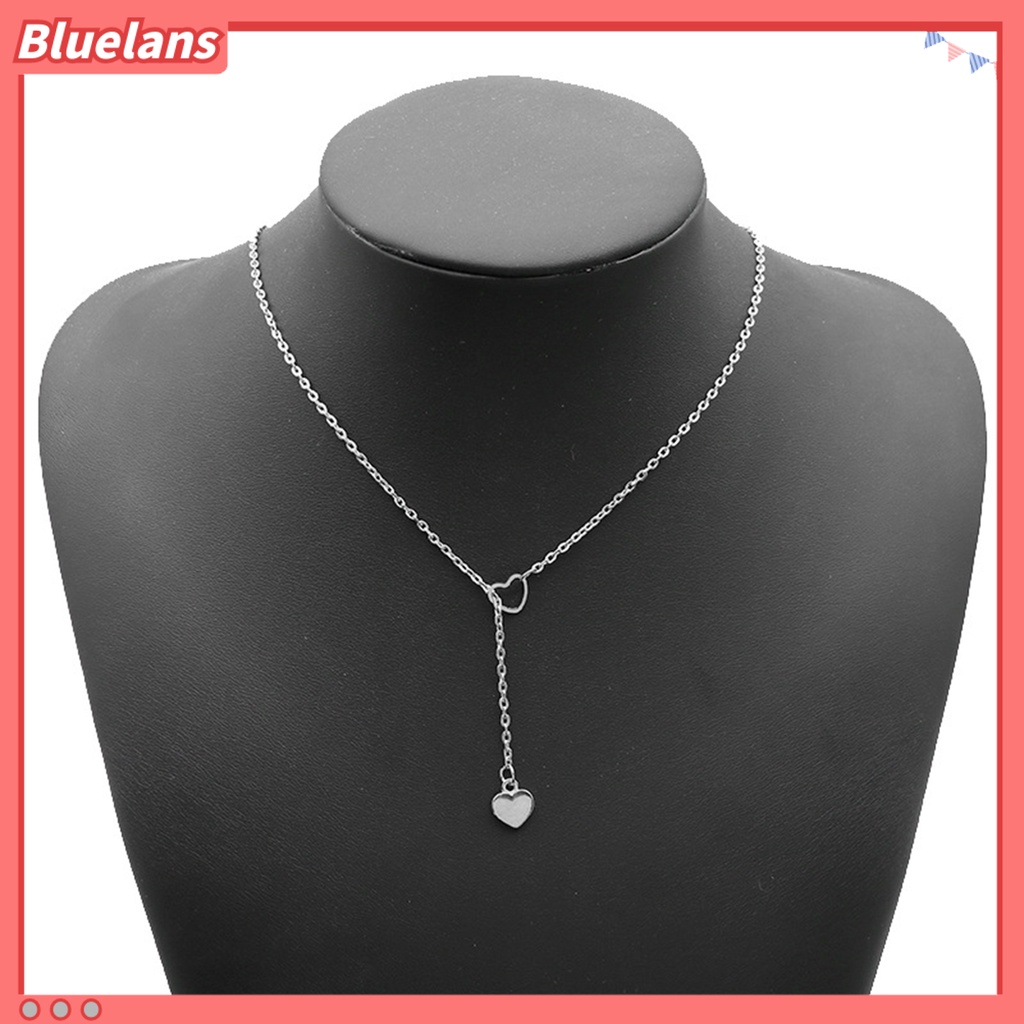 Bluelans Necklace Heart Pendant Women Chain Necklace Jewelry