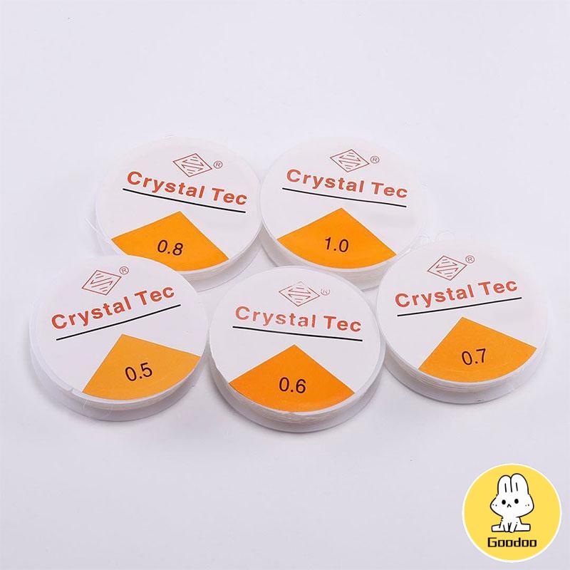 Senar Elastis / Tali Karet Transparan / Crystal Tec / Tali Senar Craft Gelang Kalung Manik Manik DIY -Doo