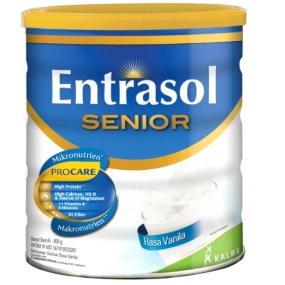 

[ COD ] Entrasol Senior Vanila | Coklat 400gr Terlaris PROMO