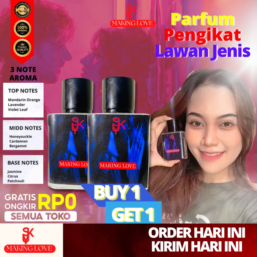 (𝐆𝐫𝐚𝐭𝐢𝐬 𝐄𝐦𝐚𝐬) 𝑷𝒂𝒓𝒇𝒖𝒎𝒆 𝒀𝑼𝑲𝑺 𝑴𝑨𝑲𝑰𝑵𝑮 𝑳𝑶𝑽𝑬 Eau De Wanita Tahan lama dan Wangi Parfum Aromanya khas &amp; fresh tahan lama 12jam parfum Bad Pngens 3 Aroma jasmine vanilla Original parfum cowok wangi tahan lama