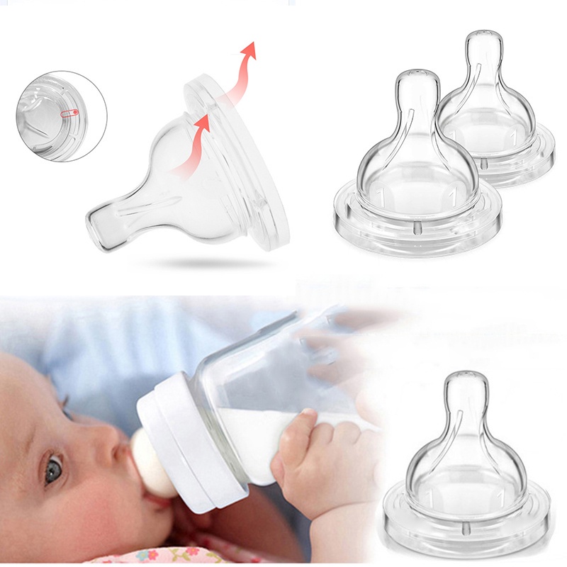 5/7 cm Lebar Kaliber Dot Silikon Lembut Dot Bayi Baru Lahir Botol Susu Nipple Dot Pengganti Aksesoris Botol Susu Bayi