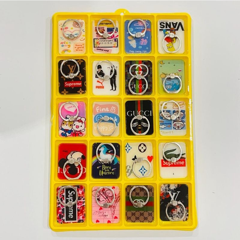 Ring Stand HP Bahan Besi Motif iRing Stand HP dan Tablet Kokoh