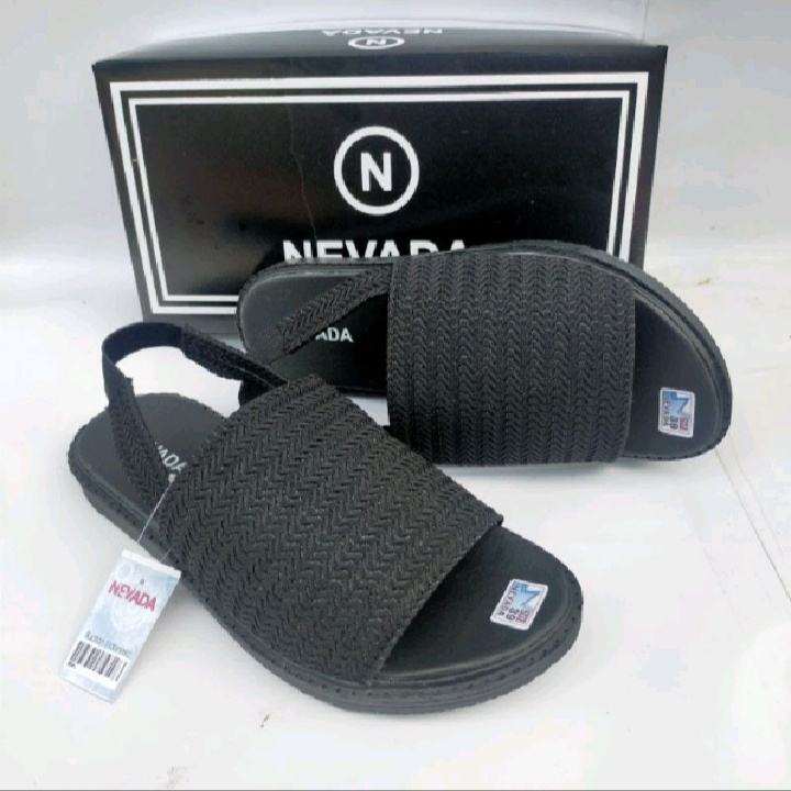 Sandal slop rajut NEVADA  wanita // sandal led nevada // rajut import
