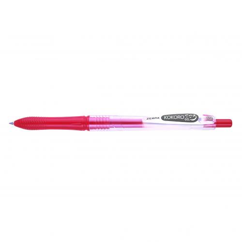 

Gramedia - Pena Zebra Kokoro Gel 0.5 Red Stationery