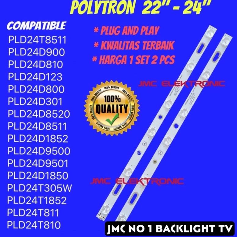 BACKLIGHT TV LED POLYTRON 24 INC PLD24T8511 PLD24T811 PLD24D900 PLD24D123 PLD24D900 PLD24D1852 6K 3V