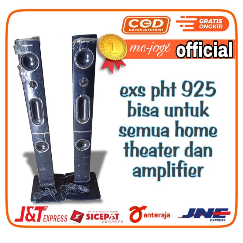 speaker tower polytron exh home theater pht 925