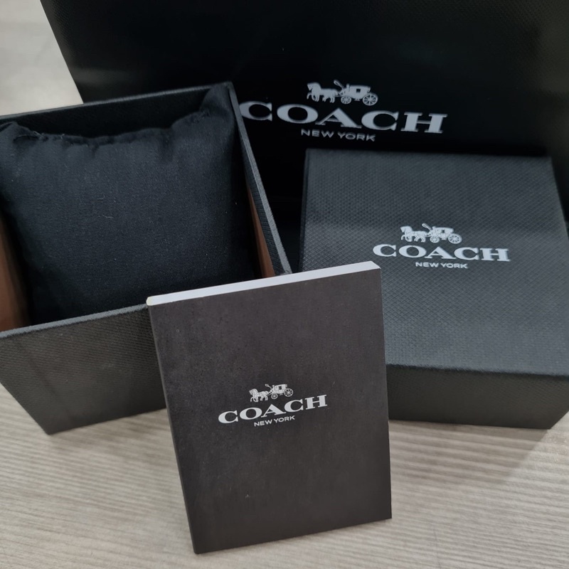 box original COACH HITAM + paper bag