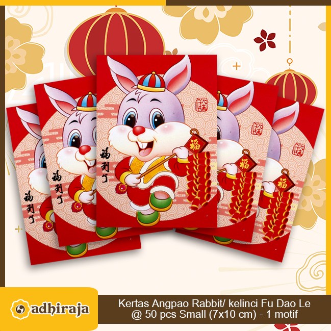 

Hadir Angpao Angpau Amplop Imlek 2023 Rabbit / Kelinci Small @50Pcs Model 3 Trendi