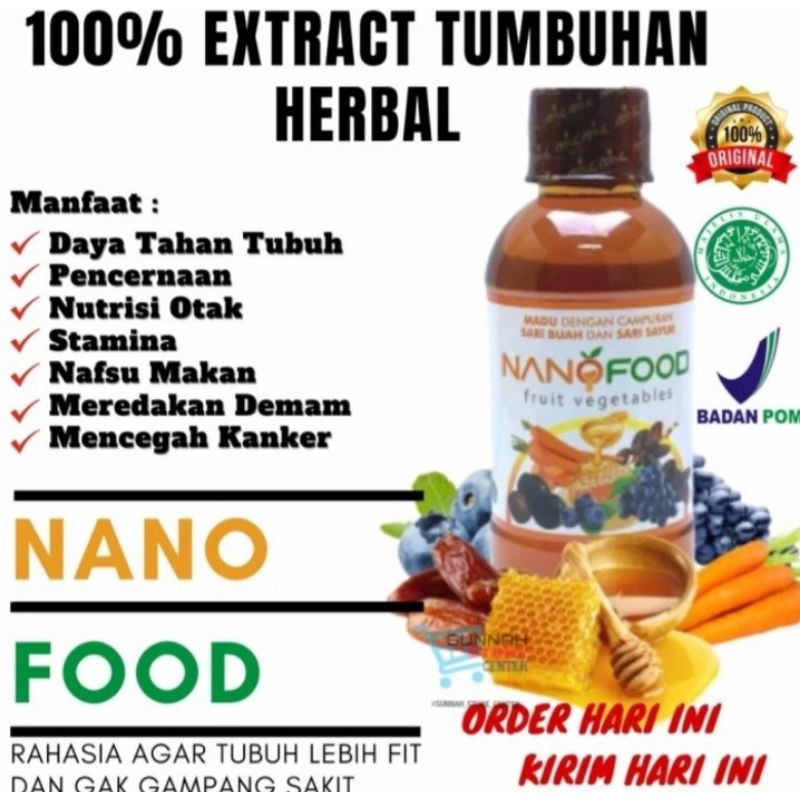 Nano Food Original Madu Multivitamin Penambah Berat Badan Anak