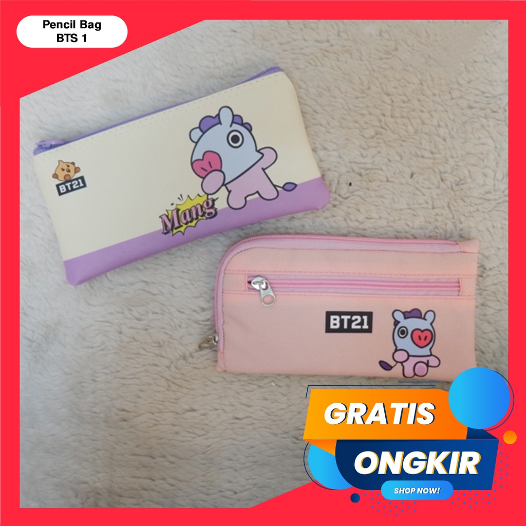 365 Paket Bundling Pencil Bag Goes To School - BTS 1