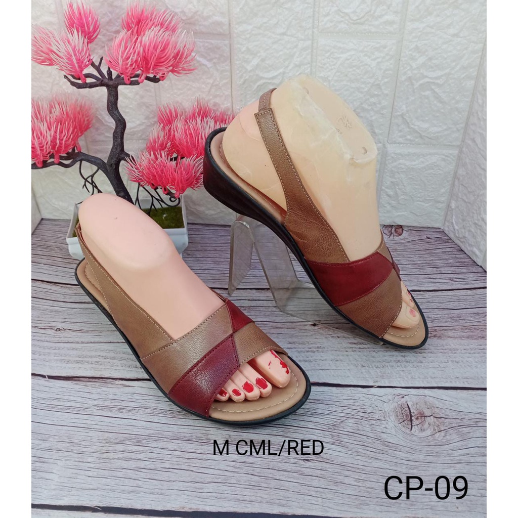 SANDAL TALI KULIT ASLI WANITA LAND SHOES CP-09